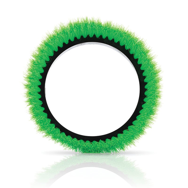 Oreck - 237.057 Commercial 237057 Crimped Polypropylene Scrub Orbiter Brush  12"" Diameter  0.015"" Bristle Diameter  Green  For ORB550MC Orbiter Floor Machine - Image 1